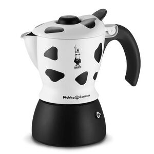 BIALETTI-  Mukka Express Stovetop Cow Print Latte or Cappuccino Maker